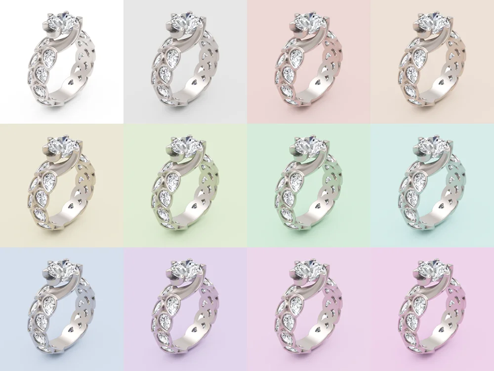 Maverick Excelsior Jewelry Backplate Color Rings Samples